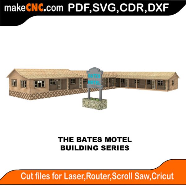 The Bates Motel - Building Series : 3D Puzzle, Laser Cut, Scroll Saw ...