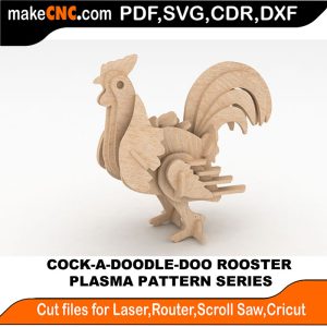 Cock A Doodle Doo Rooster Plasma Version Cutting Machines Controller Arc Stainless Steel Aluminum Torch CAD Solidworks