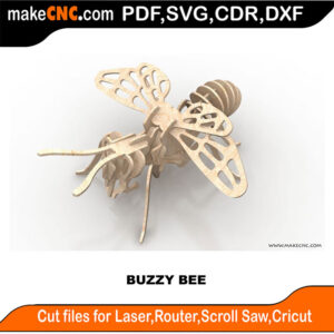 The Buzzy Bee 3D Puzzle Pattern SheetCam, Plasma, CrossfirePro, Hypertherm, Everlast, Razor Cut, CNC Plasma,
