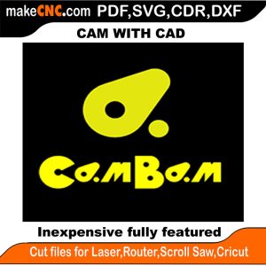 "Screenshot of CamBam CNC software interface showcasing the design and toolpath generation window with a complex 2.5D machining project loaded."