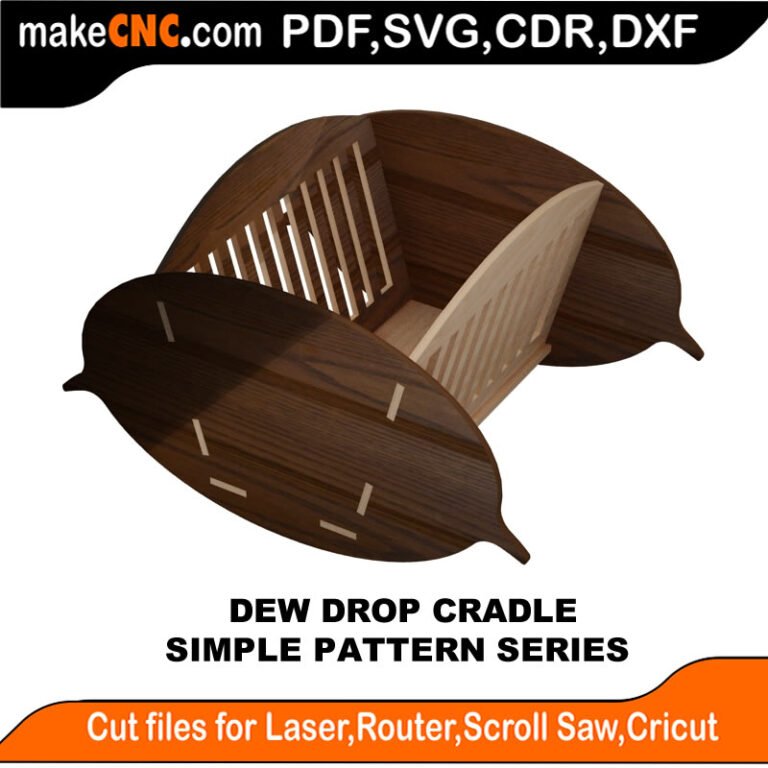 Dew Drop Cradle : 3D Puzzle, Laser Cut, Scroll Saw, CNC Router ...