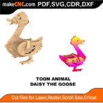 3D Puzzle Pattern for CNC Laser Router Silhouette Die Cutter Scroll Saw Model DXF SVG Plans Toy Laser Cricut Silhouette