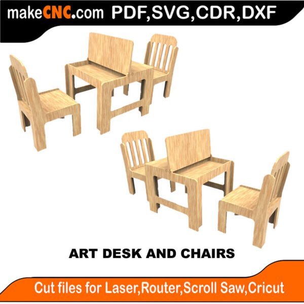 Scroll Saw Model DXF SVG Plans Toy Laser Cricut Silhouette