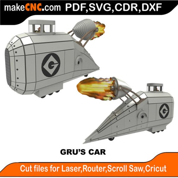 3D Puzzle Pattern for CNC Laser Router Silhouette Die Cutter Scroll Saw Model DXF SVG Plans Toy Laser Cricut Silhouette