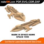 3D Puzzle Pattern for CNC Laser Router Silhouette Die Cutter Scroll Saw Model DXF SVG Plans Toy Laser Cricut Silhouette