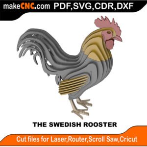3D Puzzle Pattern for CNC Laser Router Silhouette Die Cutter Scroll Saw Model DXF SVG Plans Toy Laser Cricut Silhouette
