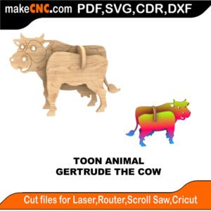 3D Puzzle Pattern for CNC Laser Router Silhouette Die Cutter Scroll Saw Model DXF SVG Plans Toy Laser Cricut Silhouette