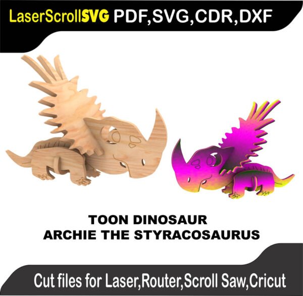 Easy-to-Assemble Wooden Puzzle Perfect for CNC Router Laser Cutting Scroll Saw Plasma 3D Puzzle Pattern Perfect for Silhouette Cutting Silver Bullet Cricut K-40 3018 CNC