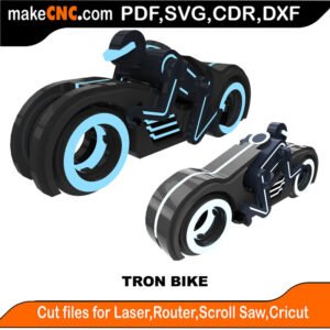3D Puzzle Pattern for CNC Laser Router Silhouette Die Cutter Scroll Saw Model DXF SVG Plans Toy Laser Cricut Silhouette