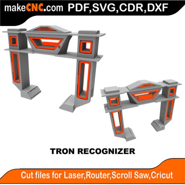 Easy-to-Assemble Wooden Puzzle Perfect for CNC Router Laser Cutting Scroll Saw Plasma 3D Puzzle Pattern Perfect for Silhouette Cutting Silver Bullet Cricut K-40 3018 CNC