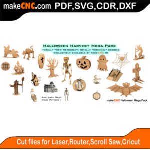 Scroll Saw Model DXF SVG Plans Toy Laser Cricut Silhouette