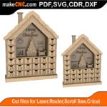 AC Cozy Christmas Home MakeCNC SVG DXF PDF CDR 3D puzzle pattern product image