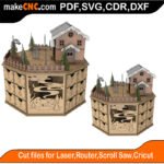 AC Frostys Wonderland MakeCNC SVG DXF PDF CDR 3D puzzle pattern product image