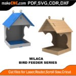 Bird Feeder Milaca MakeCNC SVG DXF PDF CDR 3D puzzle pattern product image