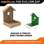 Bird Feeder Snacks N Treats MakeCNC SVG DXF PDF CDR 3D puzzle pattern product image