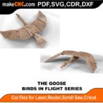 Birds in Flight Goose MakeCNC SVG DXF PDF CDR 3D puzzle pattern product image