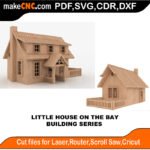 Building Little House Bay MakeCNC SVG DXF PDF CDR 3D puzzle pattern product image