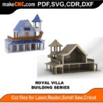 Building Royal Villa MakeCNC SVG DXF PDF CDR 3D puzzle pattern product image