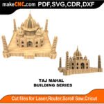 Building Taj Mahal MakeCNC SVG DXF PDF CDR 3D puzzle pattern product image