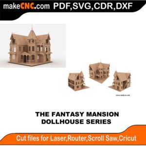 DH Fantasy Mansion SMS MakeCNC SVG DXF PDF CDR 3D puzzle pattern product image