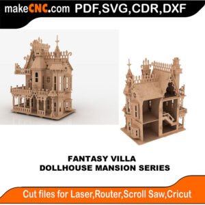 DH Fantasy Villa MakeCNC SVG DXF PDF CDR 3D puzzle pattern product image