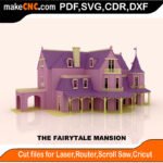 DH Mansion Fairytale New MakeCNC SVG DXF PDF CDR 3D puzzle pattern product image