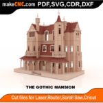 DH Mansion Gothic New MakeCNC SVG DXF PDF CDR 3D puzzle pattern product image