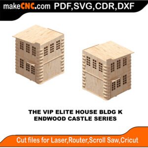 EDW Castle VIP Elite House K MakeCNC SVG DXF PDF CDR 3D puzzle pattern product image