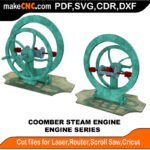 Engine Coomber Steam MakeCNC SVG DXF PDF CDR 3D puzzle pattern product image