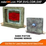 Engine Dake Piston MakeCNC SVG DXF PDF CDR 3D puzzle pattern product image