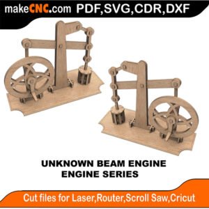 Engine Unknown Beam MakeCNC SVG DXF PDF CDR 3D puzzle pattern product image