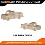 Ford Truck MZST MakeCNC SVG DXF PDF CDR 3D puzzle pattern product image