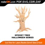 Halloween Spooky Tree MakeCNC SVG DXF PDF CDR 3D puzzle pattern product image