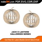 Jack O Lantern MZST MakeCNC SVG DXF PDF CDR 3D puzzle pattern product image