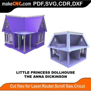 LP DH Anna Dickinson MakeCNC SVG DXF PDF CDR 3D puzzle pattern product image