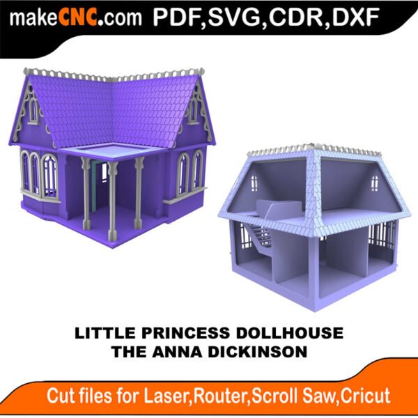 LP DH Anna Dickinson MakeCNC SVG DXF PDF CDR 3D puzzle pattern product image