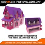 LP DH Anne Shirley MakeCNC SVG DXF PDF CDR 3D puzzle pattern product image
