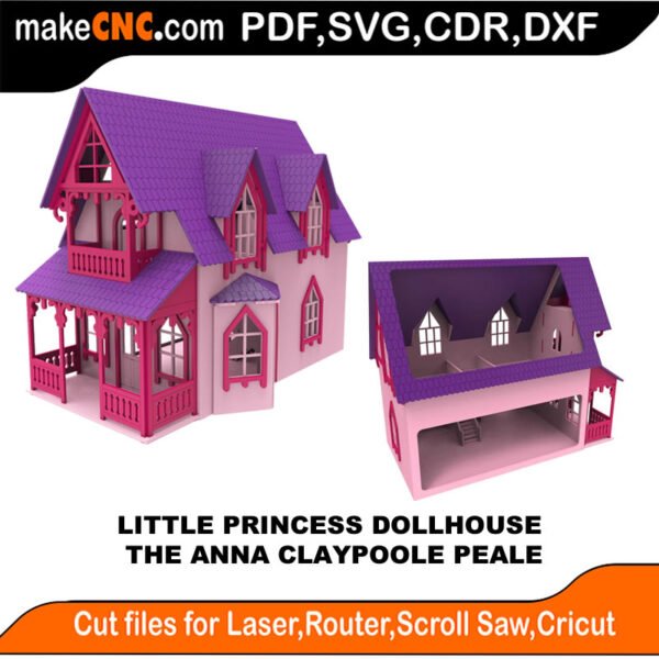 LP DH Anne Shirley MakeCNC SVG DXF PDF CDR 3D puzzle pattern product image