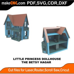 LP DH Betsy Hagar MakeCNC SVG DXF PDF CDR 3D puzzle pattern product image