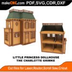 LP DH Charlotte Grimke MakeCNC SVG DXF PDF CDR 3D puzzle pattern product image