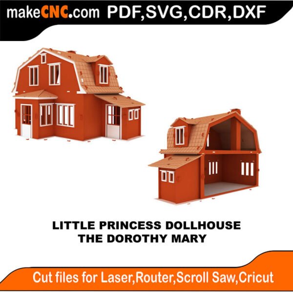 LP DH Dorothy Mary MakeCNC SVG DXF PDF CDR 3D puzzle pattern product image
