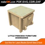 LP DH Furniture Dishwasher MakeCNC SVG DXF PDF CDR 3D puzzle pattern product image