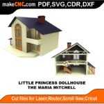 LP DH Maria Mitchell MakeCNC SVG DXF PDF CDR 3D puzzle pattern product image