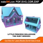 LP DH Ruby Bridges MakeCNC SVG DXF PDF CDR 3D puzzle pattern product image