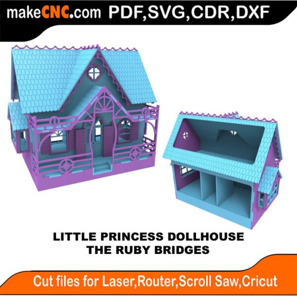 LP DH Ruby Bridges MakeCNC SVG DXF PDF CDR 3D puzzle pattern product image