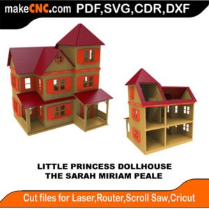 LP DH Sarah Miriam Peale MakeCNC SVG DXF PDF CDR 3D puzzle pattern product image