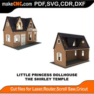 LP DH Shirley Temple MakeCNC SVG DXF PDF CDR 3D puzzle pattern product image