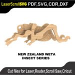 New Zealand Weta Insect MakeCNC SVG DXF PDF CDR 3D puzzle pattern product image