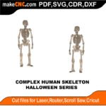 Plasma Complex Human Skeleton MakeCNC SVG DXF PDF CDR 3D puzzle pattern product image