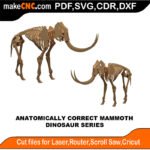 Plasma Dinosaur AC Mammoth MakeCNC SVG DXF PDF CDR 3D puzzle pattern product image